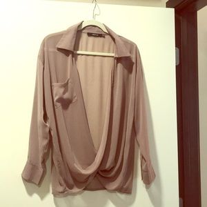 Crossbody blouse
